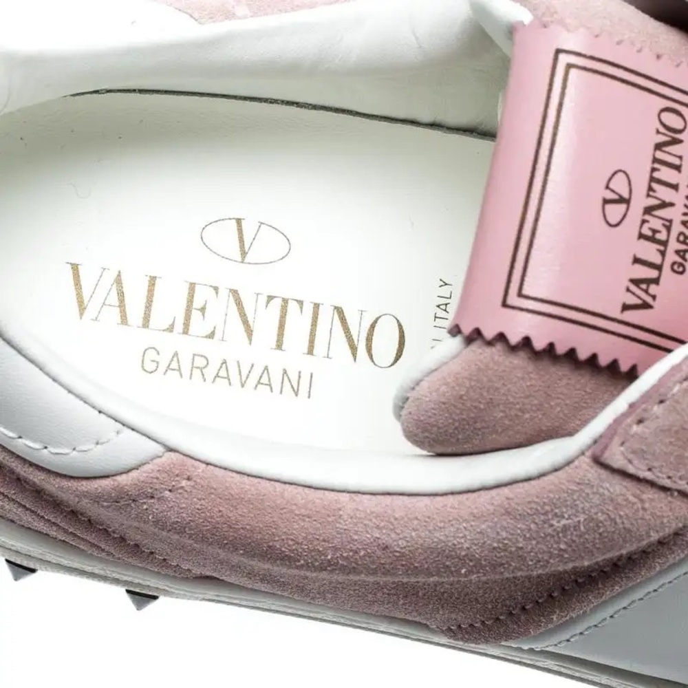 🆕 Valentino | Pink White Colorblock Flycrew Sneakers - Picture 6 of 6